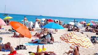 Bogadell, Barcelona beach walk ????️walking Spain best beaches