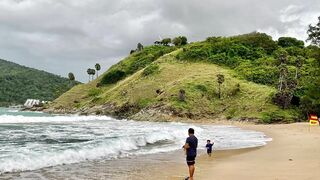 Very Bad Weather Yanui Beach Phuket Thailand July 2022