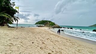 Very Bad Weather Yanui Beach Phuket Thailand July 2022