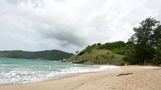 Very Bad Weather Yanui Beach Phuket Thailand July 2022