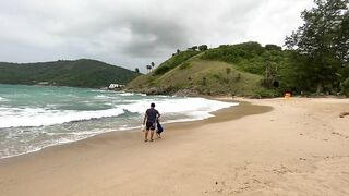 Very Bad Weather Yanui Beach Phuket Thailand July 2022