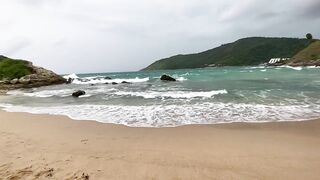 Very Bad Weather Yanui Beach Phuket Thailand July 2022