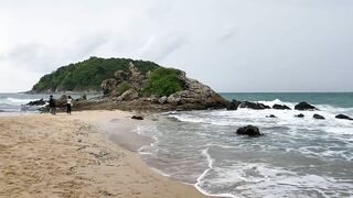 Very Bad Weather Yanui Beach Phuket Thailand July 2022