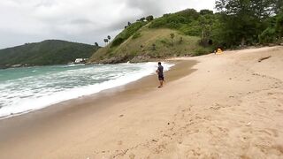 Very Bad Weather Yanui Beach Phuket Thailand July 2022