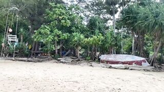 Very Bad Weather Yanui Beach Phuket Thailand July 2022