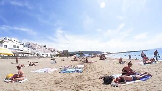 ???????? BARCELONA SPAIN ????️ Barceloneta Best Beach Walk Tour 4K