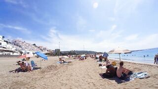 ???????? BARCELONA SPAIN ????️ Barceloneta Best Beach Walk Tour 4K