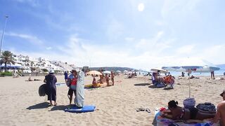 ???????? BARCELONA SPAIN ????️ Barceloneta Best Beach Walk Tour 4K