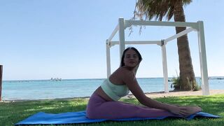 gymnastic exercises for stretching splits. contortion and yoga exercises Part 1