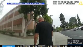 New body cam video released by Cal State Long Beach school PD in racial profiling case involving pro