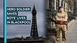 Hero soldier recounts saving the lives of two boys at Blackpool beach