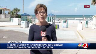5-year-old hit when car drove into crowd in Daytona Beach expected to be OK