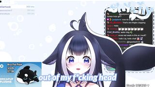 Lily turns into a water dog and do tricks on stream