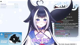 Lily turns into a water dog and do tricks on stream