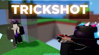 I Made A TRICKSHOT Clutch???????????? (Roblox Bedwars)