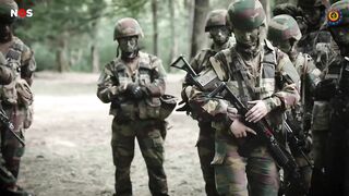 Belgische prinses niet op vakantie, maar op legerkamp