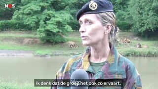 Belgische prinses niet op vakantie, maar op legerkamp