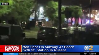 Man shot on subway at Beach 67th Street station in Queens