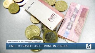 Time to travel? Exchange rate for euros is the best it's been in 20 years