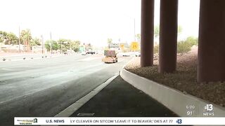 Clusters of storms travel down I-15 in Las Vegas