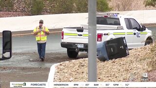 Clusters of storms travel down I-15 in Las Vegas