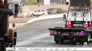 Clusters of storms travel down I-15 in Las Vegas