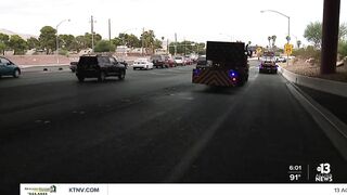 Clusters of storms travel down I-15 in Las Vegas