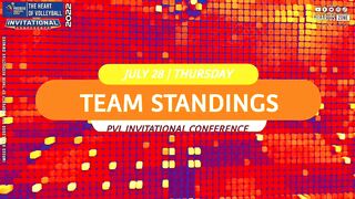 PVL STANDINGS TODAY as of JULY 28, 2022 | GAME RESULTS TODAY | GAMES on JULY 30 | SATURDAY