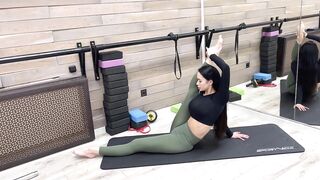 stretching and contortion training for gymnastics. yoga flexibility and splits sexercises. part 5