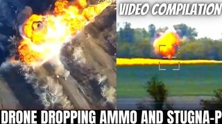 Special Security Forces Destroy Russian Equipment || Video Compilation || Stugna-P and Drone Strikes