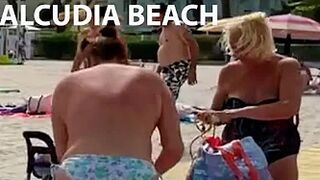 IBIZA Beach Summer - Long Beach On Mallorca Alcudia Beach Best Island Life Walking 4K Travel Vlog