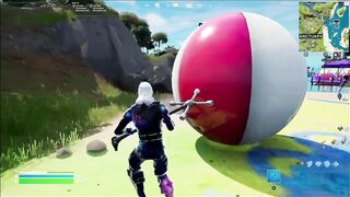 Kick a Beach Ball and kick a Giant Beach Ball Location - Fortnite