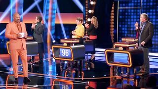 Your ex-wife drives what while you’re on the bus?? | Celebrity Family Feud