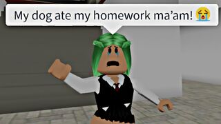 When you didn’t do your homework! | Brookhaven ???? Meme (Roblox)