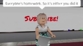 When you didn’t do your homework! | Brookhaven ???? Meme (Roblox)