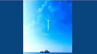 Fascinating Crucifix With Jesus Appears Above Florida Beach Surrounded In Heart! Reported Aug. 2022!