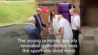 Princess Charlotte was all smiles as she watched the Commonwealth Games with her mum and dad