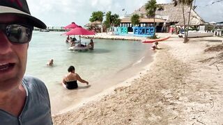 West Coast of Ambergris Caye and Secret Beach is open to the public