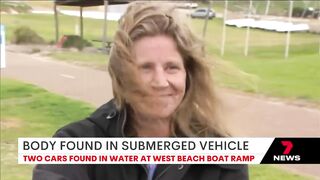 Man's body and two cars found in waters off West Beach | 7NEWS