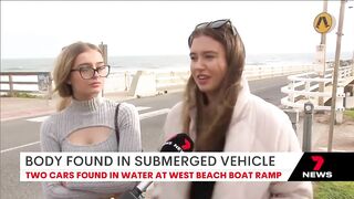 Man's body and two cars found in waters off West Beach | 7NEWS