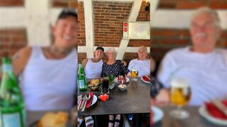 Essen mit Oma und Opa❤️ MontanaBlack Instagram Story