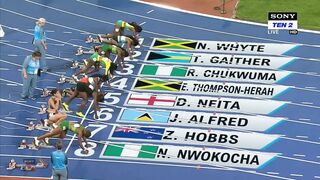 Women's 100M Final Commanwealth Games 2022 Birmingham Thompson Herah Won Gold