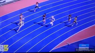 Elaine Thompson-Herah wins the 200m heats. Commonwealth games 2022.