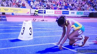 Elaine Thompson-Herah wins the 200m heats. Commonwealth games 2022.