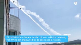 Zien: hier zou China raketten afschieten richting Taiwan