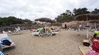 Spain Walking Tour 4K Tenerife Beaches Travel vlog. #beachwalk #beach #beaches