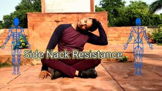 Side Nack Resistance exercise #fitxvlogs #viral #gym #stretching