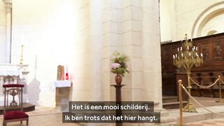 Superduur schilderij van Rembrandt weer terug in kerk (nu met beveiliging)