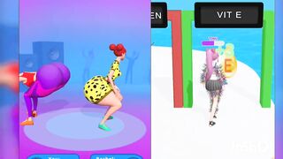 twerk race NOOB vs Pro vs Hacker android iOS All Level Gameplay