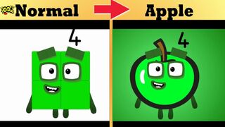 Numberblocks Band Normal Versus Objects and Fruits | Funny Meme Compilation